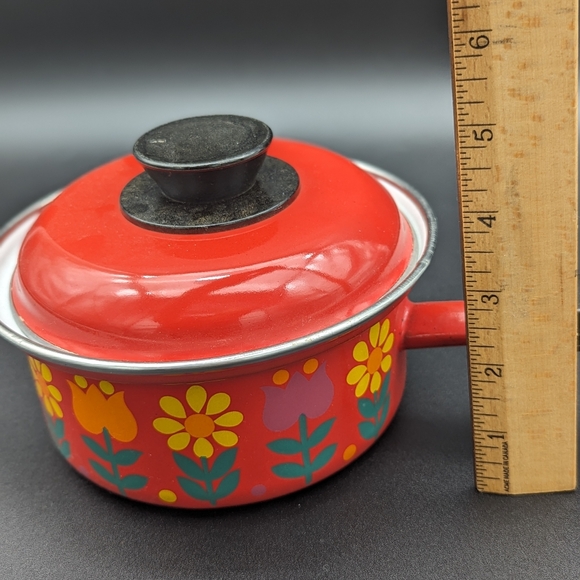 Enamel cooking pot - retro style - Picture 6 of 7